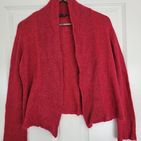 Eileen Fisher raspberry drape front cardigan size xs - Picture 1 of 8